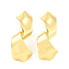 Rack Plating Brass Twist Stud Earrings EJEW-A028-29G-1