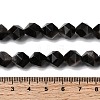 Natural Silver Obsidian Beads Strands G-Z119-A11-03-6