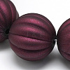 Rubberized Style Acrylic Beads MACR-Q202-X02-2