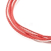 Waxed Polyester Multi-strand Bracelet BJEW-JB07892-04-4