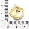 Brass Micro Pave Cubic Zirconia Pendants KK-P336-23G-01-3