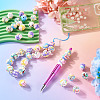 26Pcs 13 Styles Hand Painted Opaque Acrylic with Enamel Beads MACR-TA0001-93-8