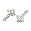 Easter Brass Micro Pave Clear Cubic Zirconia Pendants CU-CBADC6C-10P-02-2
