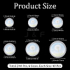 240Pcs 6 Styles Transparent Plastic Film for Badge DIY-CP0013-94-2