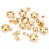 200Pcs 5 Style Brass Four-Claw Rivets KK-GF0001-07G-4