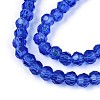 Electroplate Transparent Glass Beads Strands EGLA-A035-T4mm-L21-3