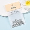 SHEGRACE Brass Pave Cubic Zirconia Square Connector Charms XGRQ2O292-440A-P-4