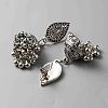 Zinc Alloy Teardrop with Bell Dangle Stud Earrings for Women EJEW-WH0013-77AS-2
