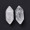 Natural Quartz Crystal Double Terminal Pointed Pendants G-C007-02A-14-2