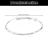 1Pc Brass Adjustable Bangle for Women BJEW-LP0002-52-2