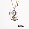 Trendy Snake Pendant Necklace MU5587-2-1