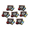 SUNNYCLUE 25Pcs Teachers' Day Theme Opaqie Resin Pendants RESI-XCP0002-22-1