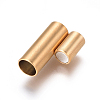 Ion Plating(IP) 304 Stainless Steel Magnetic Clasps with Glue-in Ends STAS-I120-59B-G-2