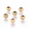 Ion Plating(IP) 304 Stainless Steel Textured Spacer Beads LS-X-STAS-P108-04G-A-1