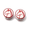 Handmade Porcelain Beads PORC-K013-02B-1