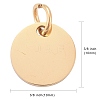 Ion Plating(IP) 304 Stainless Steel Pendants STAS-I311-32C-G-3