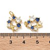 Brass Micro Pave Cubic Zirconia Pendants KK-C252-11G-3