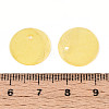 Spray Painted Natural Capiz Shell Disc Charms BSHE-T014-02G-3