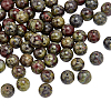 Natural Dragon Blood Jasper Beads Strands G-OC0001-18-10mm-1