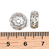 304 Stainless Steel Rhinestone Spacer Beads STAS-P444-01C-P-3