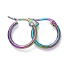 304 Stainless Steel Hoop Earrings X-EJEW-G260-02D-M-1