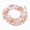 Electroplate Glass Beads Strands X-EGLA-T020-12E-4