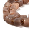 Natural Peach Moonstone Beads Strands G-G053-B02-01-4