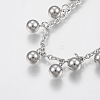 304 Stainless Steel Anklets AJEW-G016-02P-2
