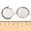 Zinc Alloy Pendant Cabochon Settings X-FIND-NH0001-13B-P-3