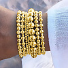 7Pcs CCB Round Beaded Stretch Bracelets WGF8C34-04-1