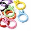 10Pcs Spray Painted Alloy Spring Gate Rings FIND-YW0001-64-3