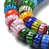 Handmade Millefiori Lampwork Beads Strands X-LAMP-F035-05-3