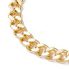 Brass Cuban Link Chain Bracelets for Women BJEW-JB13117-4