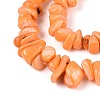 Dyed Natural Freshwater Shell Beads Strands BSHE-T014-55-3