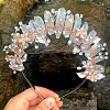 Natural Quartz Crystal Hair Bands PW-WG7316B-03-1