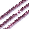 Natural Garnet Beads Strands LS-G-F619-17A-3mm-1