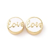 Brass Enamel Beads KK-C004-15G-02-1