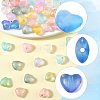 360Pcs 11 Colors Frosted Transparent Acrylic Beads OACR-FS0002-30-2