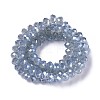 Electroplate Glass Beads Strands X-GLAA-K027-PL-A10-A-2