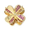 Brass Micro Pave Cubic Zirconia Pendants KK-K427-19G-4