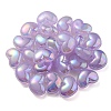 UV Plating Rainbow Iridescent Imitation Jelly Acrylic Beads OACR-C007-08A-3