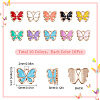 SUNNYCLUE 100Pcs 10 Colors Alloy Enamel Charms ENAM-SC0002-90-2