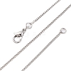 Brass Curb Chains Necklaces for Women NJEW-D302-73P-4