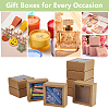 Foldable Square Paper Storage Gift Boxes CON-WH0110-42A-03-5