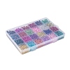 24 Colors Transparent Crackle Glass Beads CCG-X0011-03-6x8mm-2