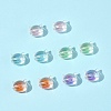 32Pcs UV Plating Rainbow Iridescent Acrylic Beads OACR-FS0002-16-7