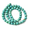 Dyed Natural Magnesite Beads Strands G-L617-D01-8mm-01-3