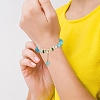 Glass Bead Charm Bracelets BJEW-YW00007-01-6