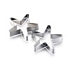 Tarnish Resistant 304 Stainless Steel Cookie Cutters DIY-E012-44-3