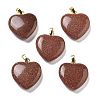 Synthetic Goldstone Pendants G-G956-B15-G-1